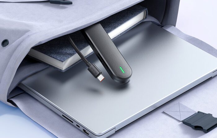 Hub USB-C Mcdodo HU-1430 5w1 (USB2.0*3,USB3.0*1,SD/TF) - Image 8