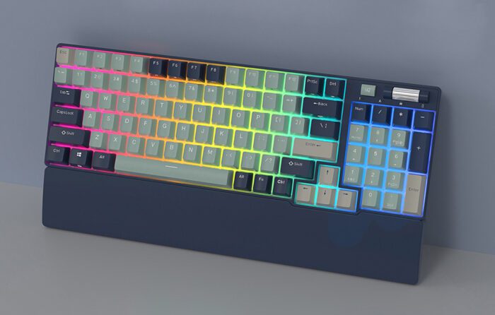 Mechanical keyboard Royal Kludge RK96 RGB, brown switch (blue) - Image 14