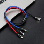 Baseus Rapid USB Cable 3in1 Type C / Lightning / Micro 3A 1,2M - Black - Image 8