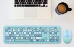 Wireless keyboard + mouse set MOFII 666 2.4G (Blue) - Image 5