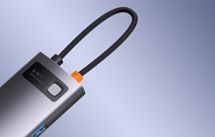 Hub 6in1 Baseus StarJoy Series, USB-C to 3x USB 3.0 + HDMI + USB-C PD + RJ45 - Image 13