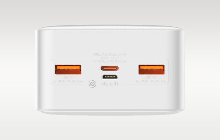 Powerbank Baseus Bipow 30000mAh, 20W (white) - Image 9