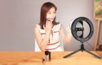 Tripod Mount Puluz with 20cm LED Ring Vlogging PKT3073B - Image 4