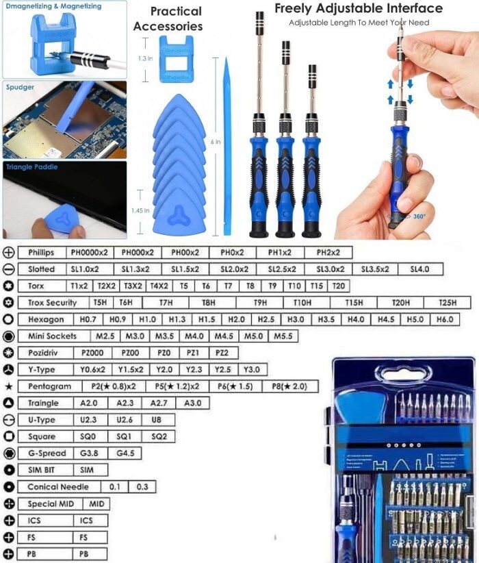 124 in 1 Magnetic Screwdriver Set - Image 2