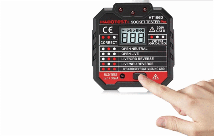 Socket tester with digital display Habotest HT106D - Image 6