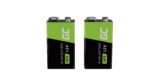 Green Cell Rechargeable Batteries 2x 9V HF9 Ni-MH 250mAh - Image 3