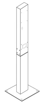 GC EV Stand mounting post for Wallbox electric car charging stations - Image 3