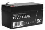 Green Cell AGM VRLA 12V 1.2Ah maintenance-free battery for the alarm system, cash register, toys