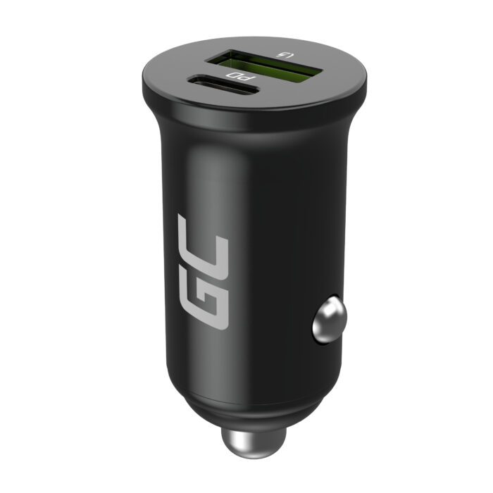 Green Cell Autoladegerät 38W GC PowerRide Nano38 mit USB-C USB-A Power Delivery und Ultra Charge Schnellladung - Image 1