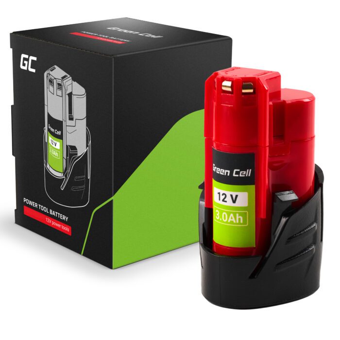 Green Cell Battery for Milwaukee M12 12V 3Ah Replacement Battery M12 B3 4932451388 - Image 1