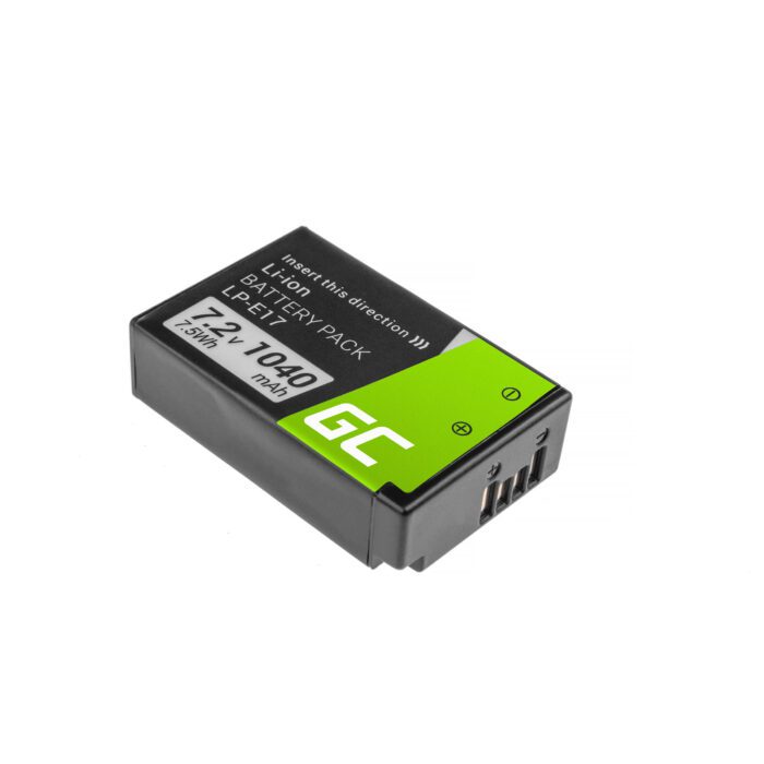 Green Cell Camera Battery LP-E17 for Canon EOS 77D 750D 760D 8000D Rebel T6i T6s Kiss X8i Half-Decoded 7.4V 1000mAh - Image 1