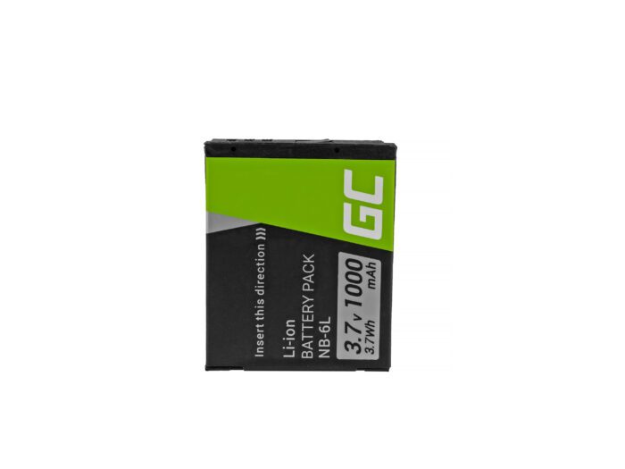 Green Cell Camera Battery NB-6L for Canon PowerShot ELPH 500HS SX 240HS 260HS 270HS 280HS 510HS 520HS 530HS 3.7V 1000mAh - Image 2