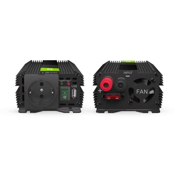 Green Cell Power Inverter PRO 24V to 230V 300W/600W Modified sine wave - Image 2