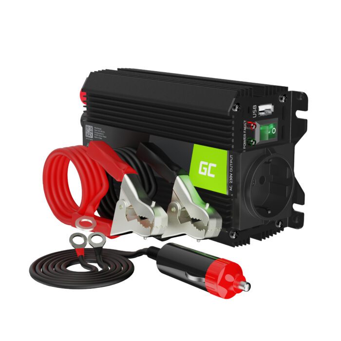 Green Cell Power Inverter PRO 24V to 230V 300W/600W Modified sine wave - Image 1