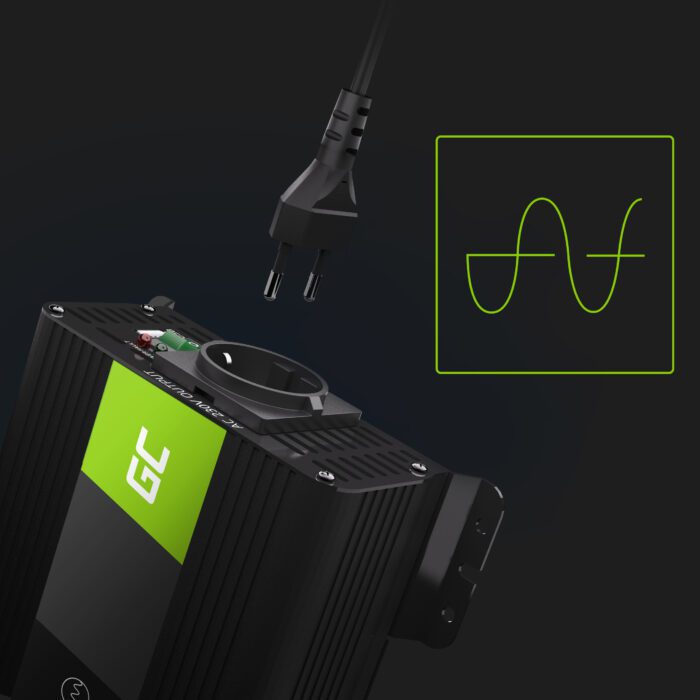 Green Cell Power Inverter PRO 12V to 230V 300W/600W Pure sine wave - Image 4