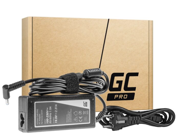Green Cell PRO Charger / AC Adapter 19.5V 2.31A 45W for HP 250 G2 G3 G4 G5 255 G2 G3 G4 G5, HP ProBook 450 G3 G4 650 G2 G3 - Image 1