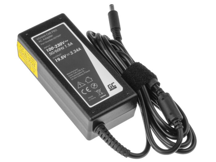 Green Cell PRO Charger / AC Adapter 19.5V 3.34A 65W for Dell Inspiron 15 3543 3558 3559 5552 5558 5559 5568 17 5758 5759 - Image 4
