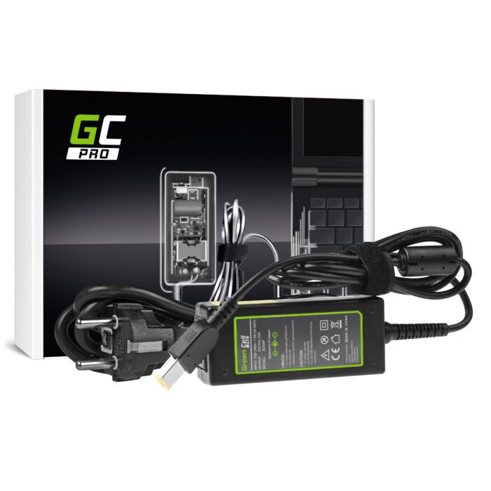 Green Cell PRO Charger / AC Adapter 20V 2.25A 45W for Lenovo G40-30 G50-30 V110-15IAP V130-15IGM Yoga 300-11IBR ThinkPad X240 - Image 2