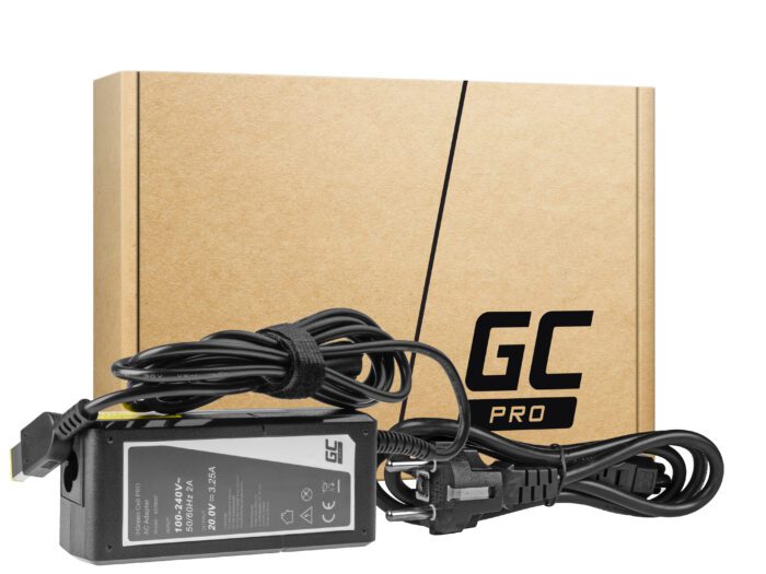 Green Cell PRO Charger / AC Adapter 20V 3.25A 65W for Lenovo B50-80 G50 G50-30 V130-15IKB V310-15IKB IdeaPad S500 ThinkPad S540 - Image 1