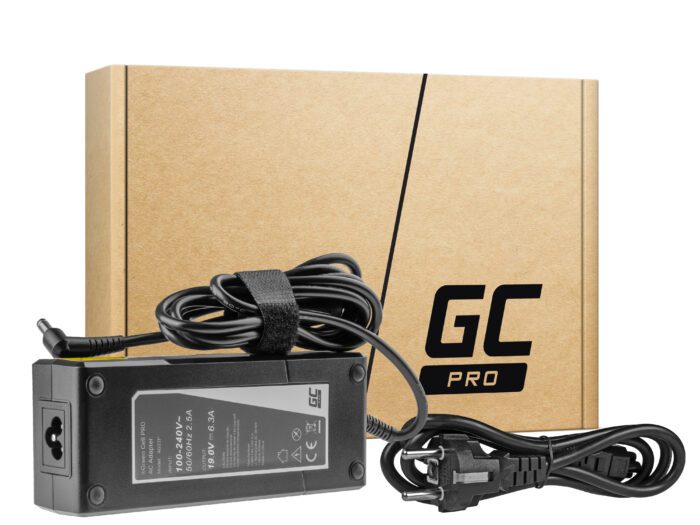 Green Cell PRO Charger / AC Adapter 19V 6.3A 120W for Asus G56 G60 K73 K73S K73SD K73SV F750 X750 MSI GE70 GT780 - Image 1