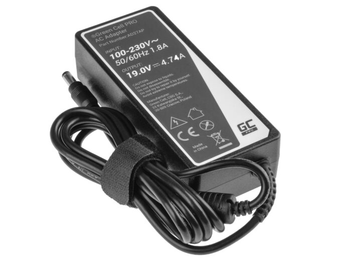 Green Cell PRO Charger / AC Adapter 19V 4.74A 90W for Asus A52 K50IJ K52 K52F K52J K53S K53SV X52 X52J X53S X53U X54C X54 X54H - Image 4
