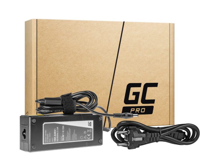 Green Cell PRO Charger / AC Adapter 19.5V 6.15A 120W for Lenovo IdeaPad Y510p Y550p Y560 Y570 Y580 Z500 Z570 MSI GE60 GE70 GP70 - Image 1