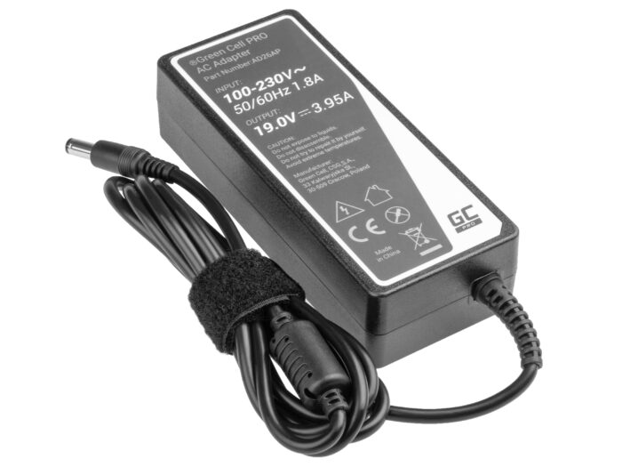 Green Cell PRO Charger / AC Adapter 19V 3.95A 75W for Toshiba Satellite C55 C660 C850 C855 C870 L650 L650D L655 L750 L750D L755 - Image 4