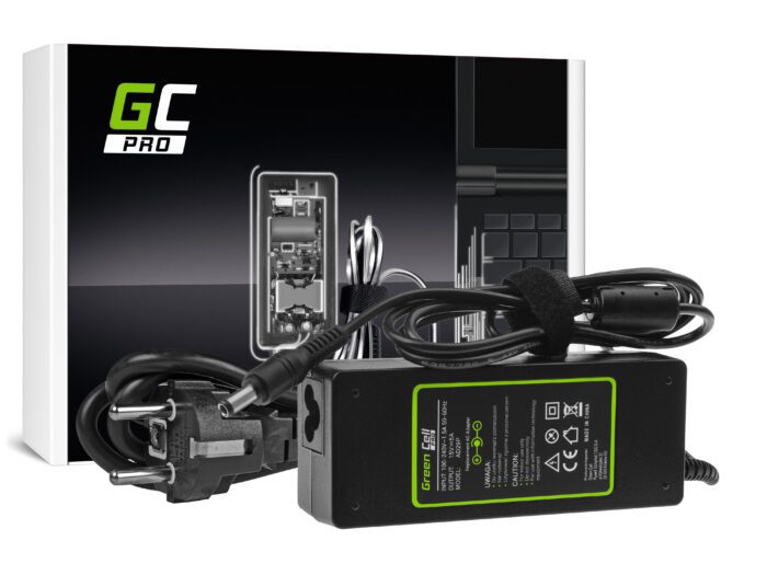 Green Cell PRO Charger / AC Adapter 15V 5A 75W for Toshiba Tecra A10 A11 M11 Satellite A100 P100 Pro S500 - Image 1
