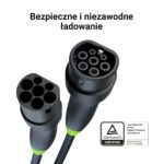 Green Cell Snap Type 2 EV Charging Cable 22 kW 5 m for Tesla Model 3 S X Y, VW ID.3, ID.4, ID.5, Kia EV6, Audi E-Tron, Fiat 500e - Image 3