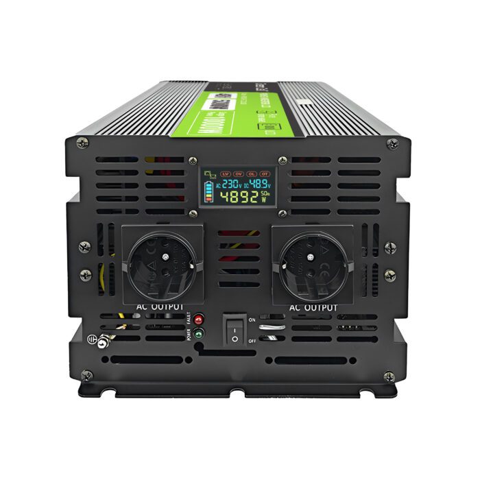 Green Cell PowerInverter LCD 48V 5000W/10000W car inverter with display - pure sine wave - Image 3