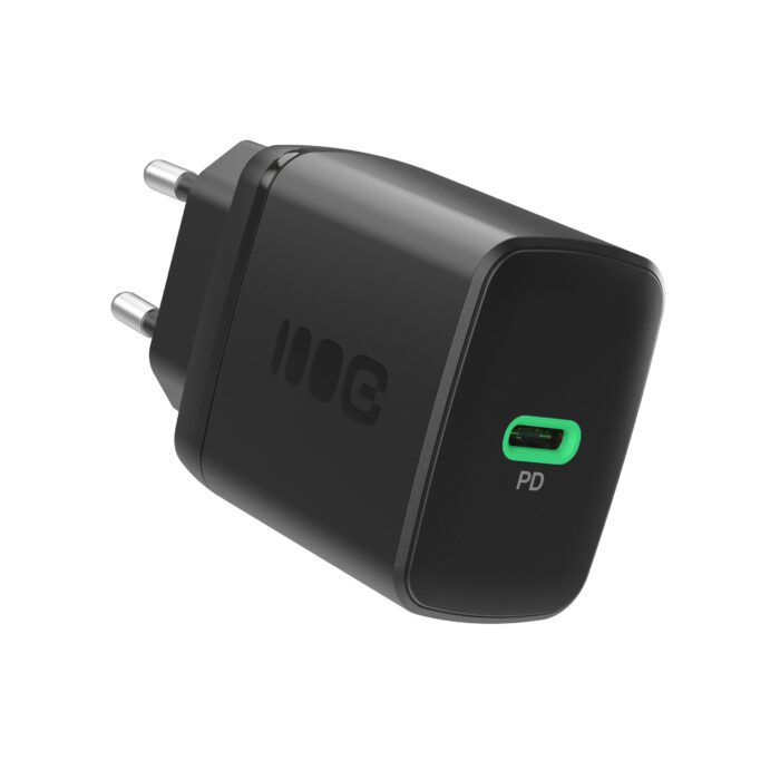 Greencell PowerSource Solo30 Charger USB C Black Power Adapter 30W Power Delivery - Image 1