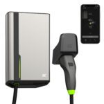 Green Cell GC HabuDen Wallbox 22kW 32A 5m Cable Type 2 Smart EV Charging Station with GC App Bluetooth WiFi