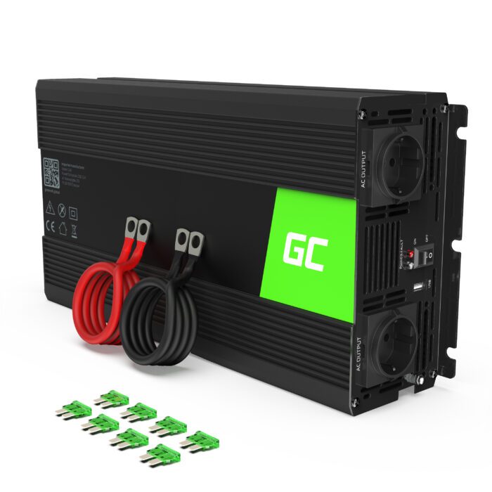 Green Cell Power Inverter 24V to 230V 1500W/3000W Pure sine wave - Image 1