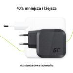 Green Cell GC PowerGaN 65W Charger (2x USB-C Power Delivery, 1x USB-A compatible with Quick Charge 3.0) - Image 3