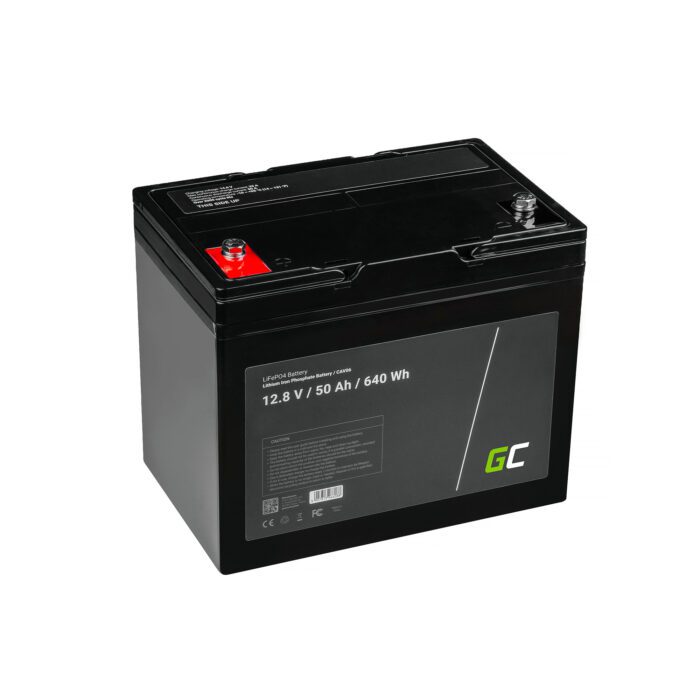 Green Cell LiFePO4 Battery 12V 12.8V 50Ah for photovoltaic system, campers and boats - Image 2