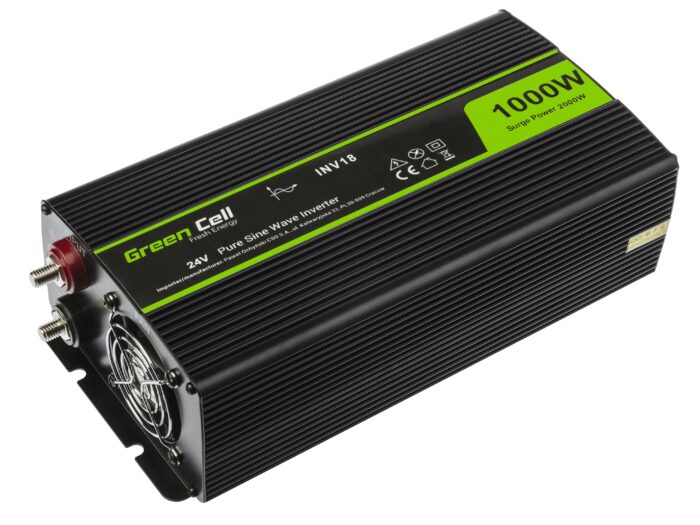 Green Cell Power Inverter 24V to 230V 1000W/2000W Pure sine wave - Image 5