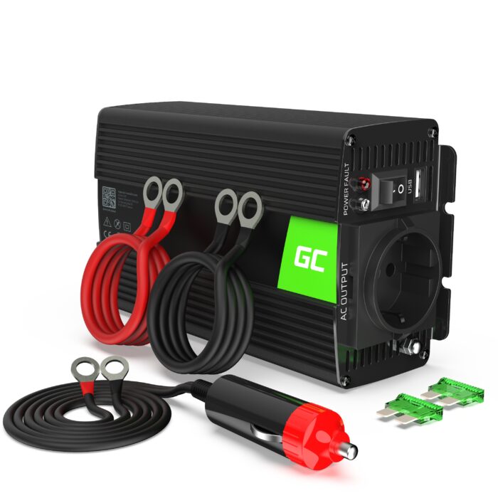 Green Cell Power Inverter 24V to 230V 500W/1000W Pure sine wave - Image 1