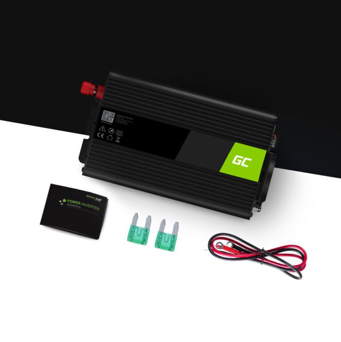 Green Cell Power Inverter UPS 12V to 230V Pure sine wave 300W/600W for furnances and central heating pumps - Image 2