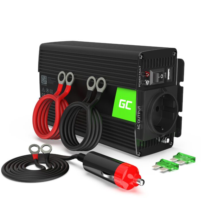 Green Cell Power Inverter 24V to 230V 300W/600W Pure sine wave - Image 1