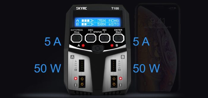 Charger SkyRC T100 2 x 50W - Image 3