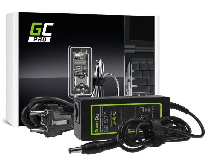 Green Cell PRO Charger / AC Adapter 19V 3.42A 65W for Asus R510C R510L R556L X550C X550L Toshiba Satellite C650 L750 - Image 2