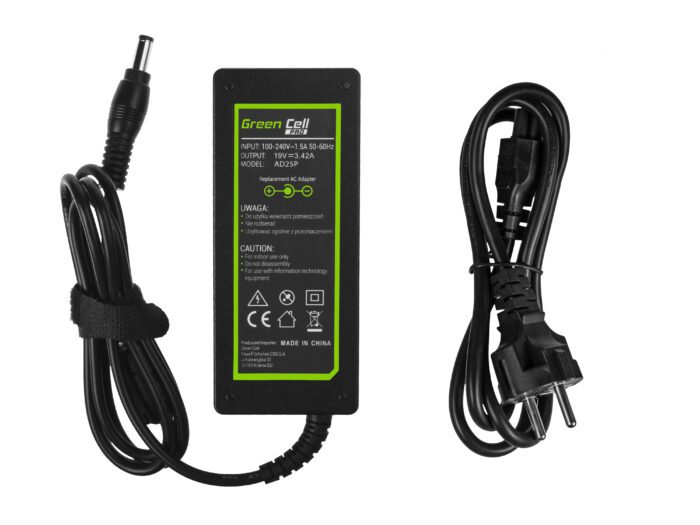 Green Cell PRO Charger / AC Adapter 19V 3.42A 65W for Asus R510C R510L R556L X550C X550L Toshiba Satellite C650 L750 - Image 5