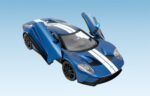 RASTAR R/C 1:14 Ford GT remote control car (blue) - Image 6