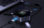 Blitzwolf 8in1 docking station BW-TH16 USB 100W LCD Smart Display - Image 7