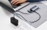 Hub 6in1 Baseus Metal Gleam 2 Series, USB-C to 2xUSB 3.0 +USB-C + HDMI + USB-C PD + Ethernet RJ45 - Image 13