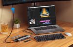 Docking Station, Essager, EHB08-QK0G-Z, HDMI, 2xUSB-A, SD card, TF card (gray) - Image 3