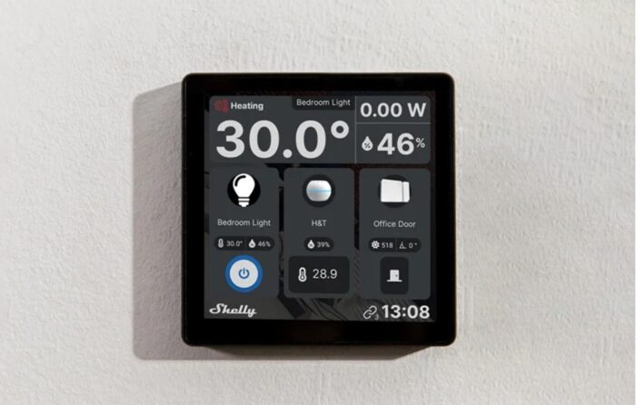 Shelly Wall Display WiFi/BLU (Black) + BLU H&T (Black) Set - Image 2