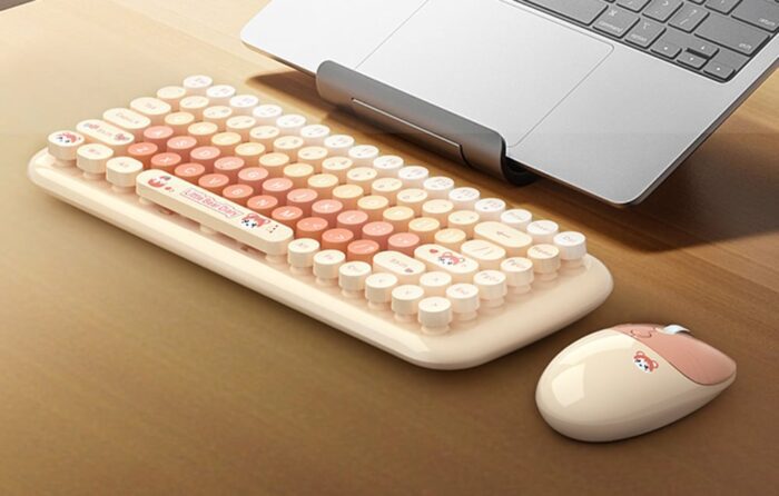 MOFII Candy New 2.4G Wireless Keyboard + Mouse Set (Orange) - Image 2