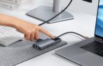 Hub 6in1 Baseus Metal Gleam 2 Series, USB-C to 2xUSB 3.0 +USB-C + HDMI + USB-C PD + Ethernet RJ45 - Image 11