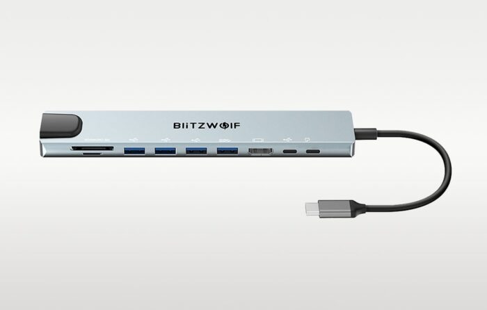 Docking Station Blitzwolf BW-TH5 10in1 USB-C (silver) - Image 4